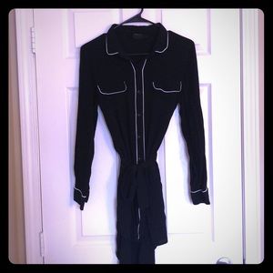 Long button down top